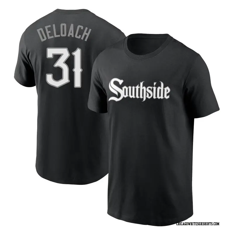 Men's Chicago White Sox ＃31 Zach DeLoach Black City Connect Name & Number T-Shirt