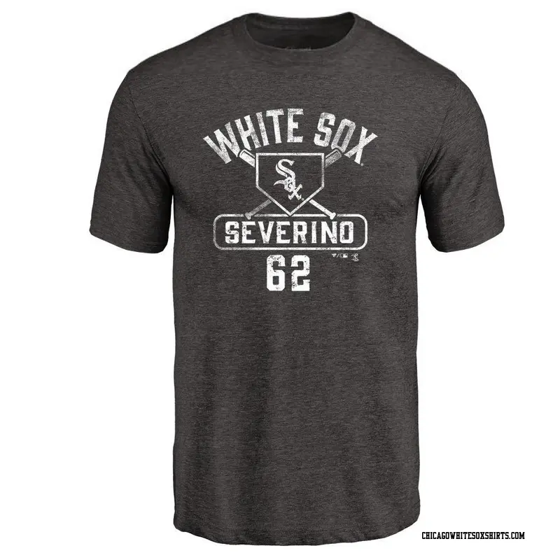 Men's Chicago White Sox ＃62 Anderson Severino Black Base Runner T-Shirt