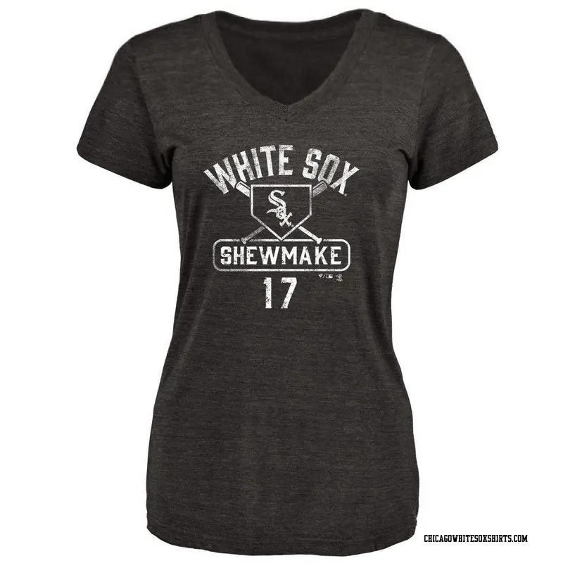 Women's Chicago White Sox ＃17 Braden Shewmake Black Base Runner T-Shirt