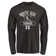 Youth Chicago White Sox ＃35 Frank Thomas Black Base Runner Long Sleeve T-Shirt